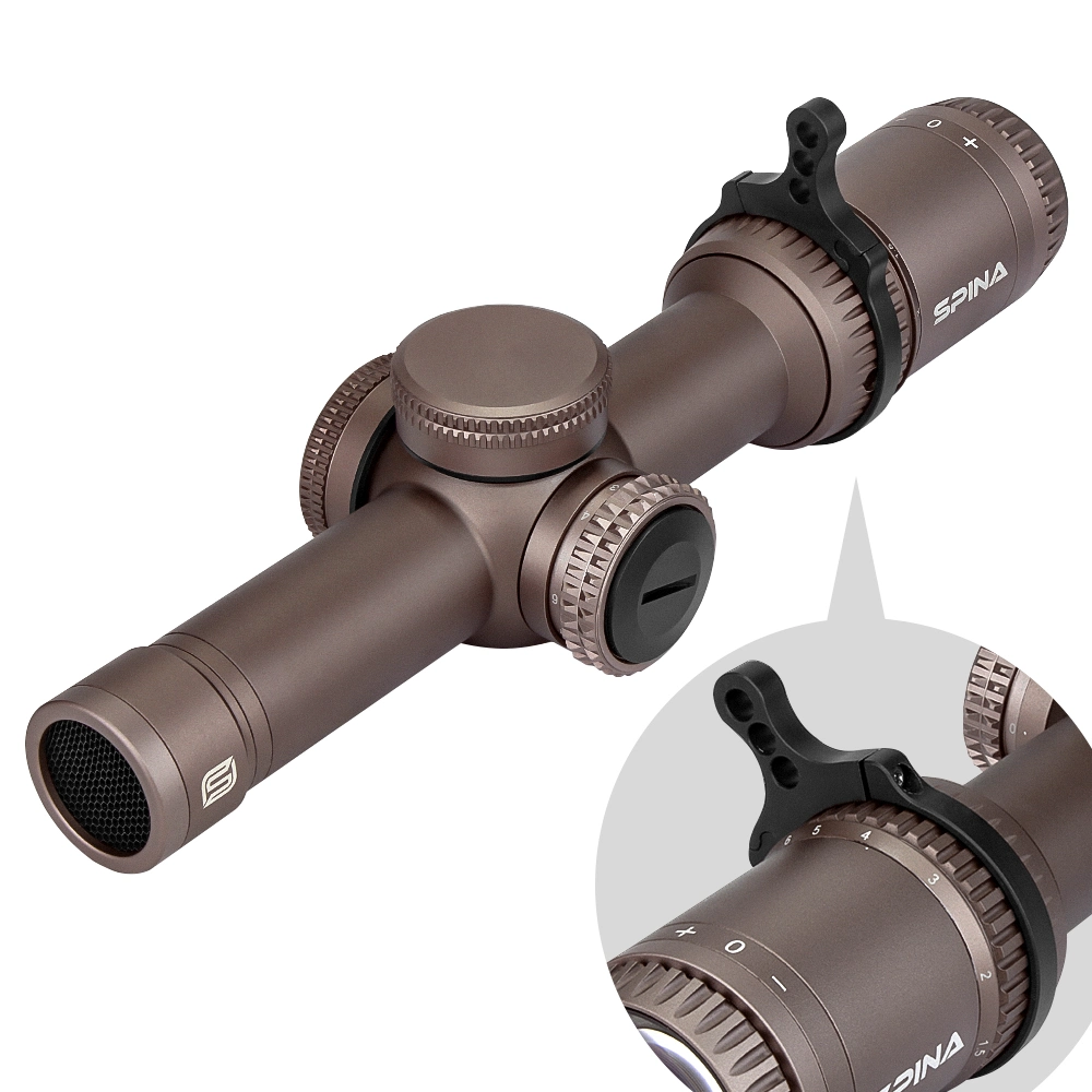 Spina Optics Spotting Riflescopes 1-6X24 Optic Scope Hunting Red Illuminated for Hunting Thin Edge