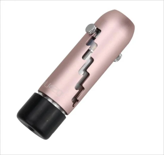 Kleine Handteleskop-Glaspfeife Mini-Metall-Zigarettenspitze Raucherzubehör