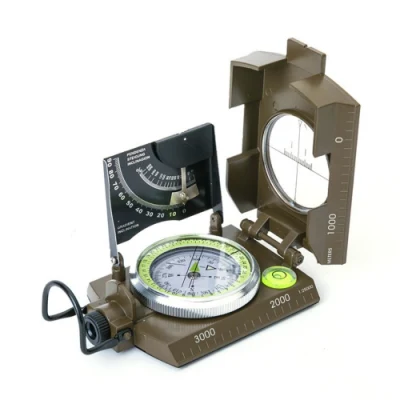 Camping Wandern Multifunktions-Zielkompass im Militär-Armee-Stil mit Neigungsmesser Wyz21823